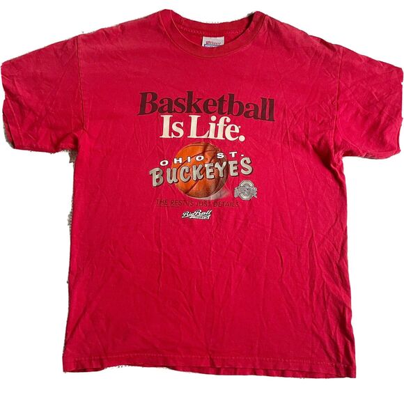 Vintage 90s OHIO STATE Basketball Is Life. The rest is just details. Sz Youth XL - Picture 1 of 4